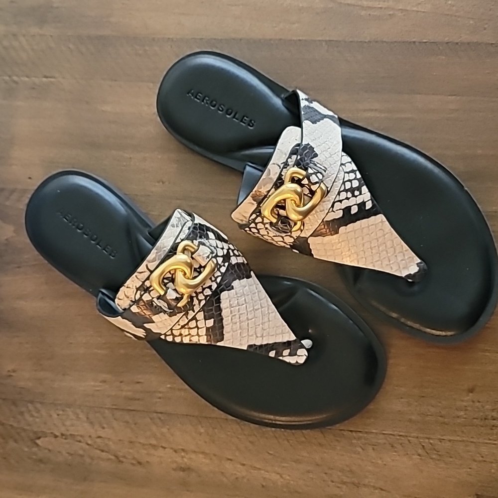 Aerosoles Greta Slide Sandal Roccia Leather 8